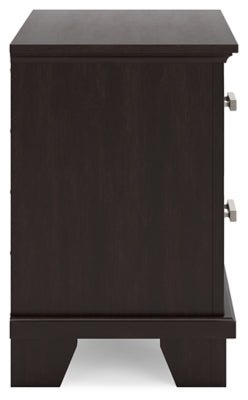 Covetown Nightstand - Dark Brown Accent Nightstand modern furniture Contempo Furniture