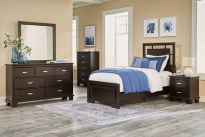 Covetown Nightstand - Dark Brown Accent Nightstand modern furniture Contempo Furniture