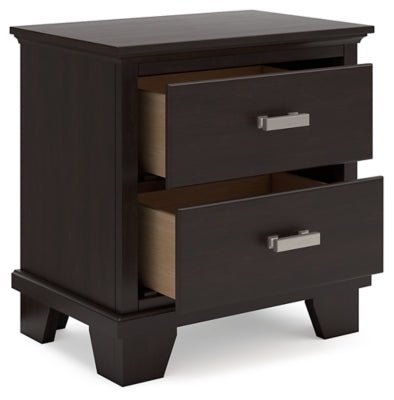 Covetown Nightstand - Dark Brown Accent Nightstand modern furniture Contempo Furniture