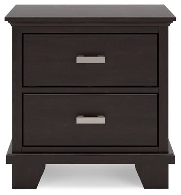 Covetown Nightstand - Dark Brown Accent Nightstand modern furniture Contempo Furniture