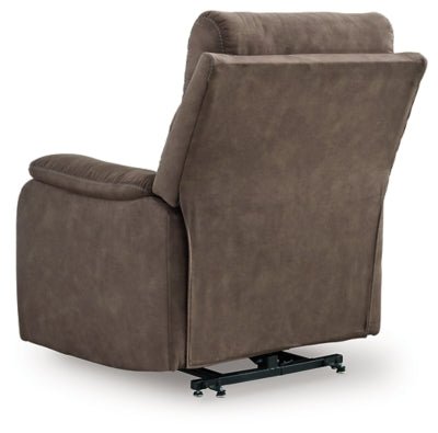 Crestmeade Power Lift Recliner - Dark Brown Power Lift Recliner modern furniture Contempo Furniture