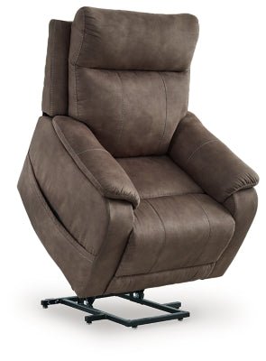 Crestmeade Power Lift Recliner - Dark Brown Power Lift Recliner modern furniture Contempo Furniture
