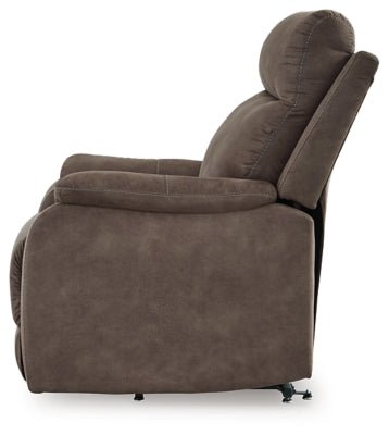 Crestmeade Power Lift Recliner - Dark Brown Power Lift Recliner modern furniture Contempo Furniture
