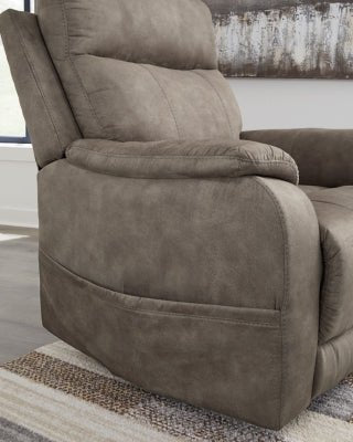 Crestmeade Power Lift Recliner - Dark Gray Power Lift Recliner modern furniture Contempo Furniture