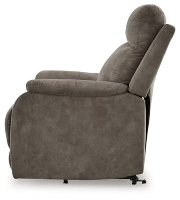 Crestmeade Power Lift Recliner - Dark Gray Power Lift Recliner modern furniture Contempo Furniture