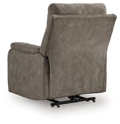 Crestmeade Power Lift Recliner - Dark Gray Power Lift Recliner modern furniture Contempo Furniture
