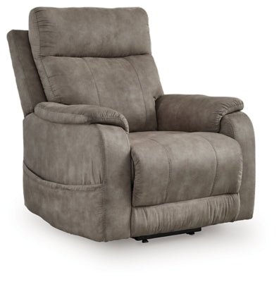 Crestmeade Power Lift Recliner - Dark Gray Power Lift Recliner modern furniture Contempo Furniture