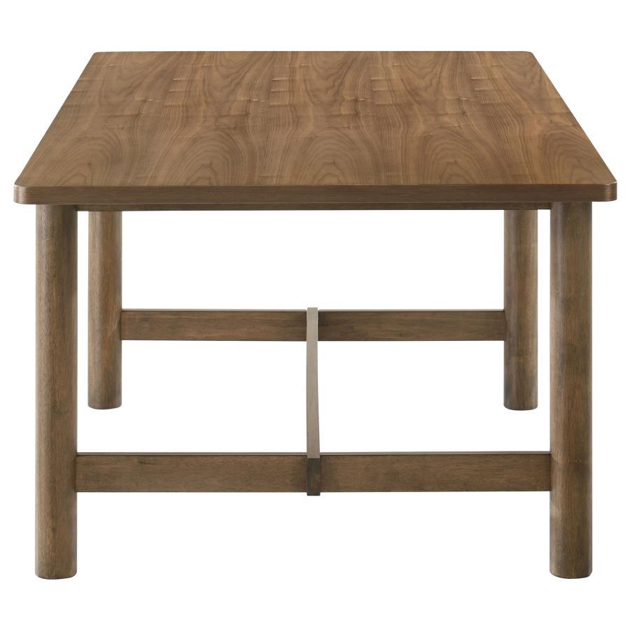Crestmore - 5 Piece Rectangular Dining Table Set - Walnut 5 - Piece Dining Room Set modern furniture Contempo Furniture