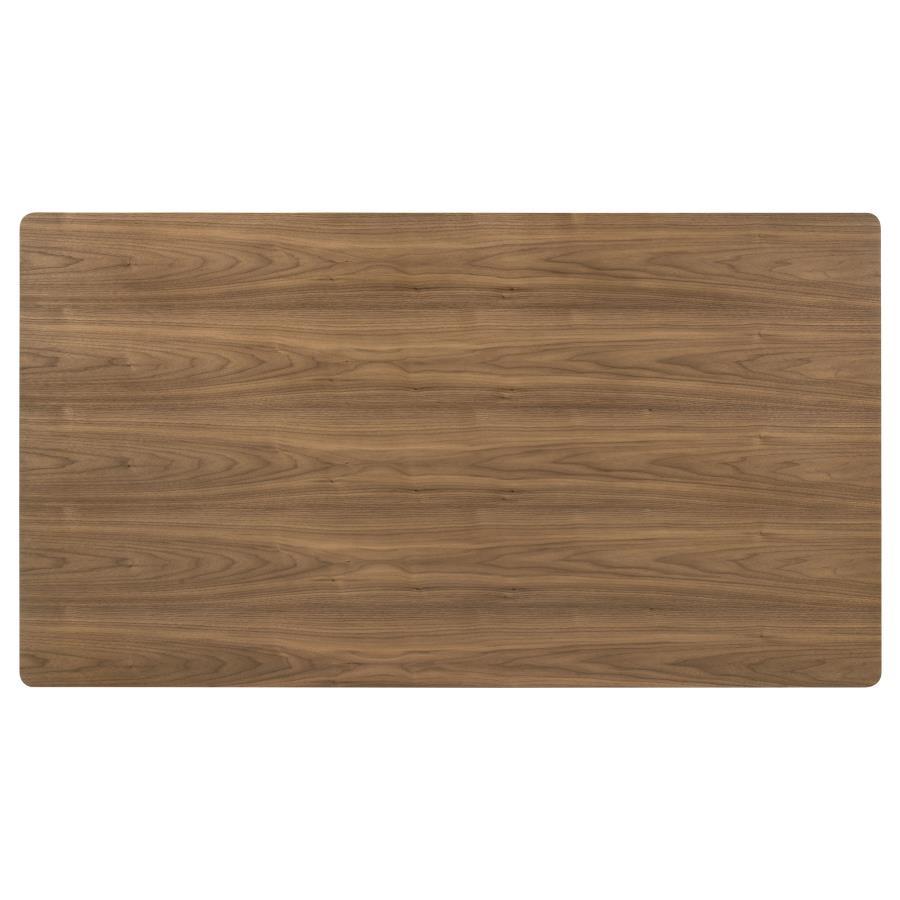 Crestmore - 7 Piece Rectangular Dining Table Set - Walnut 7 - Piece Dining Room Set modern furniture Contempo Furniture