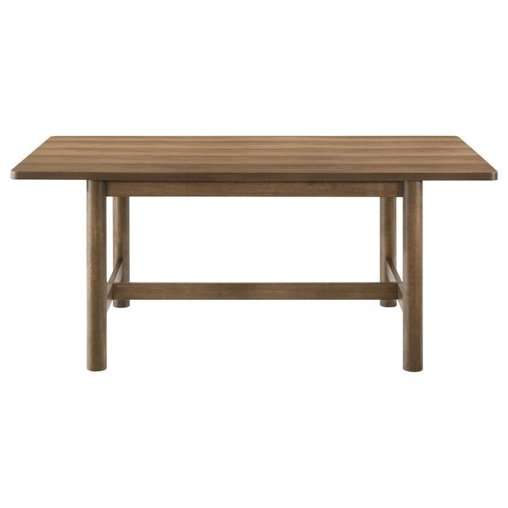 Crestmore - Rectangular Wood Dining Table - Walnut Dining Table modern furniture Contempo Furniture