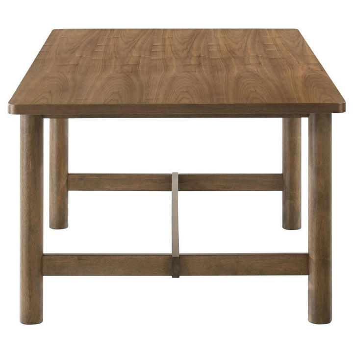 Crestmore - Rectangular Wood Dining Table - Walnut Dining Table modern furniture Contempo Furniture