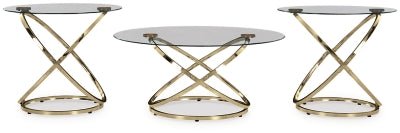 Crimonti Table (Set of 3) - Beige Table Set modern furniture Contempo Furniture