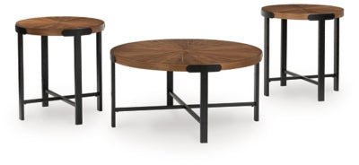 Crosstrail Table (Set of 3) - Dark Brown | Ashley Furniture