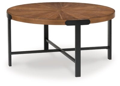 Crosstrail Table (Set of 3) - Dark Brown Table Set modern furniture Contempo Furniture