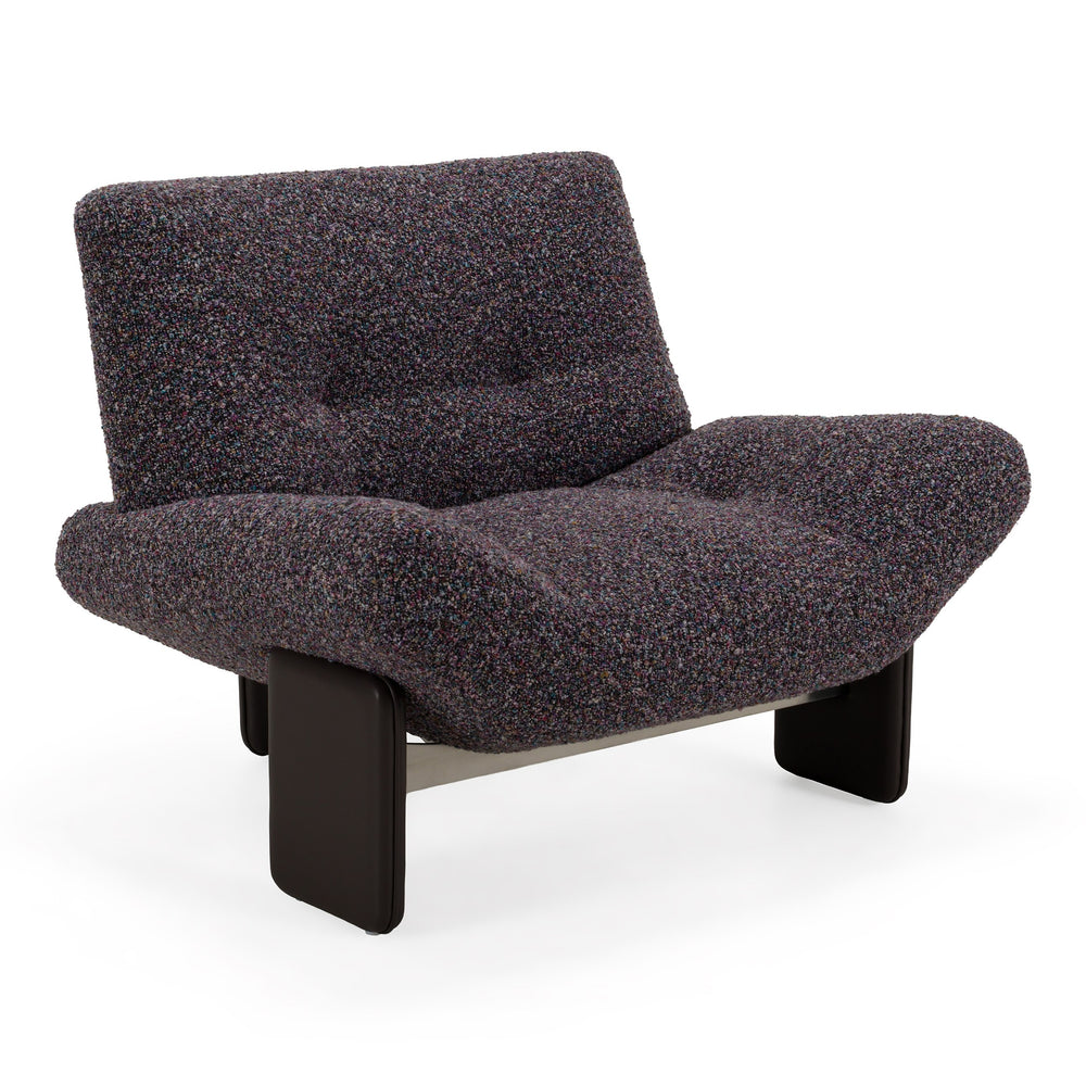 Crowley - Modern Grey Multi-Color Fabric Accent Chair