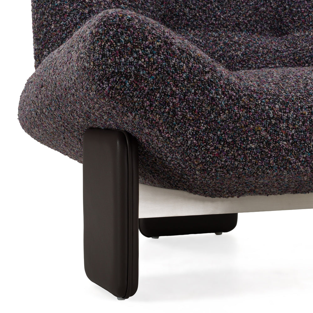 Crowley - Modern Grey Multi-Color Fabric Accent Chair