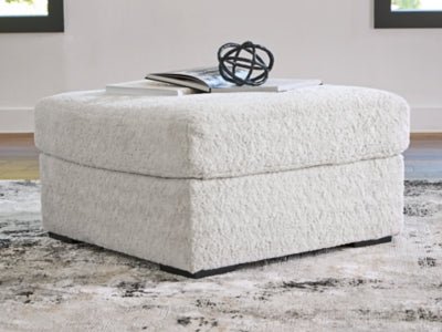 Cuddle Plush Oversized Accent Ottoman - White Accent Ottoman modern furniture Contempo Furniture