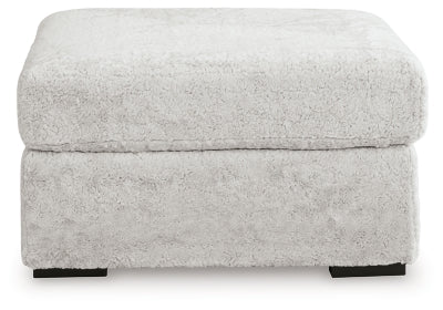 Cuddle Plush Oversized Accent Ottoman - White Accent Ottoman modern furniture Contempo Furniture