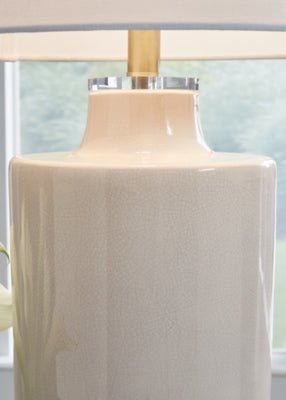 Cylener Table Lamp - Beige Table Lamp modern furniture Contempo Furniture