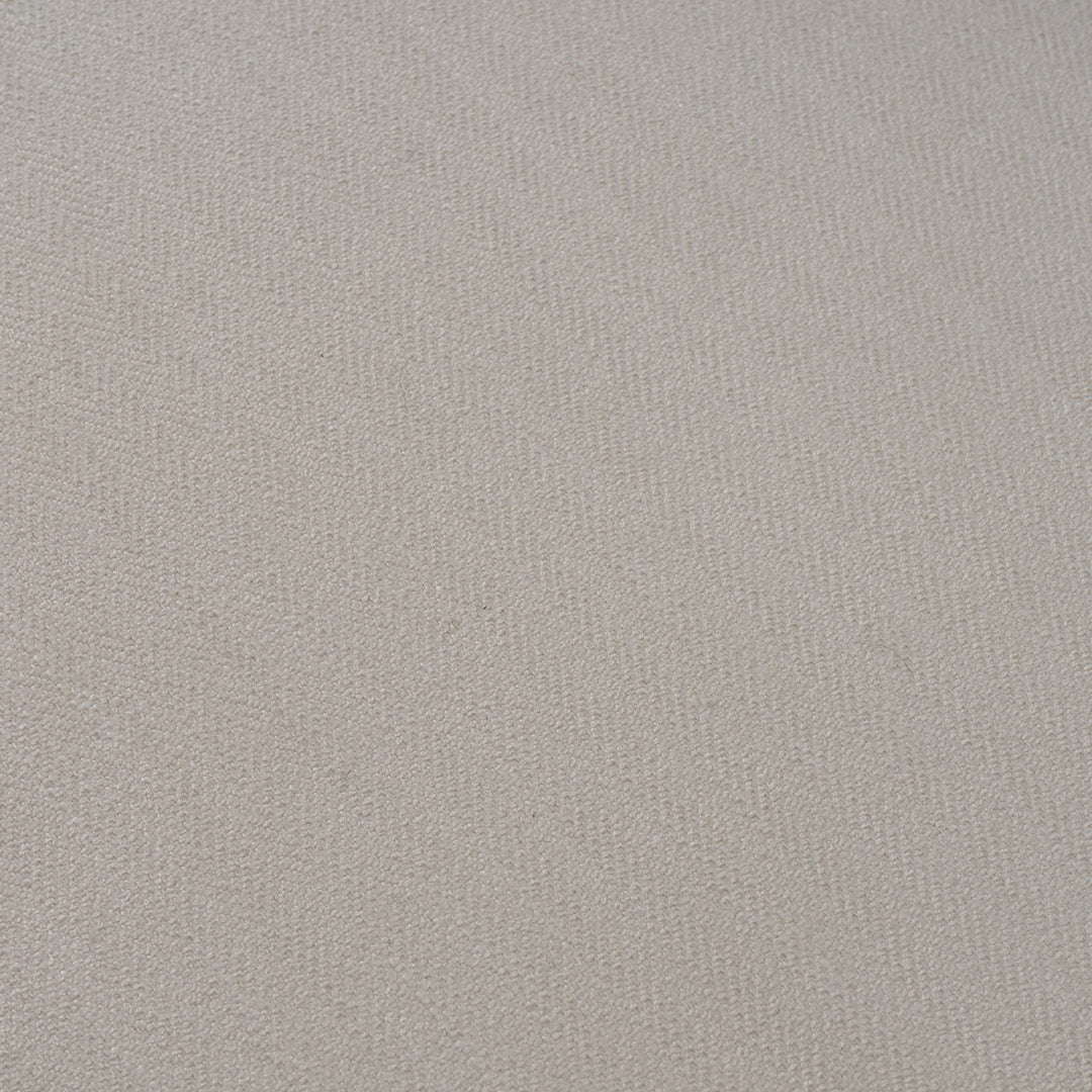 Cynthia  Modern White Fabric + Wood Loveseat