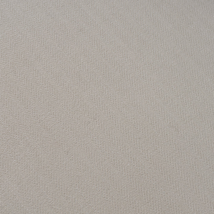 Cynthia  Modern White Fabric + Wood Loveseat