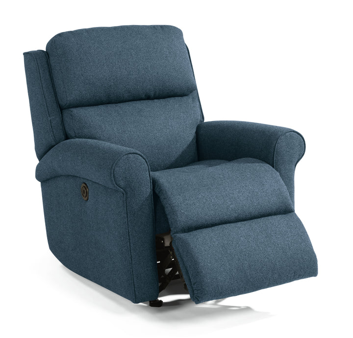 Belle Power Rocking Recliner Blue