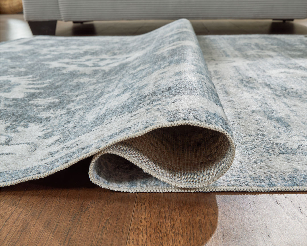 Avanworths - 8' x 10' Washable Rug - Blue / Gray / Ivory by Ashley Furniture product image