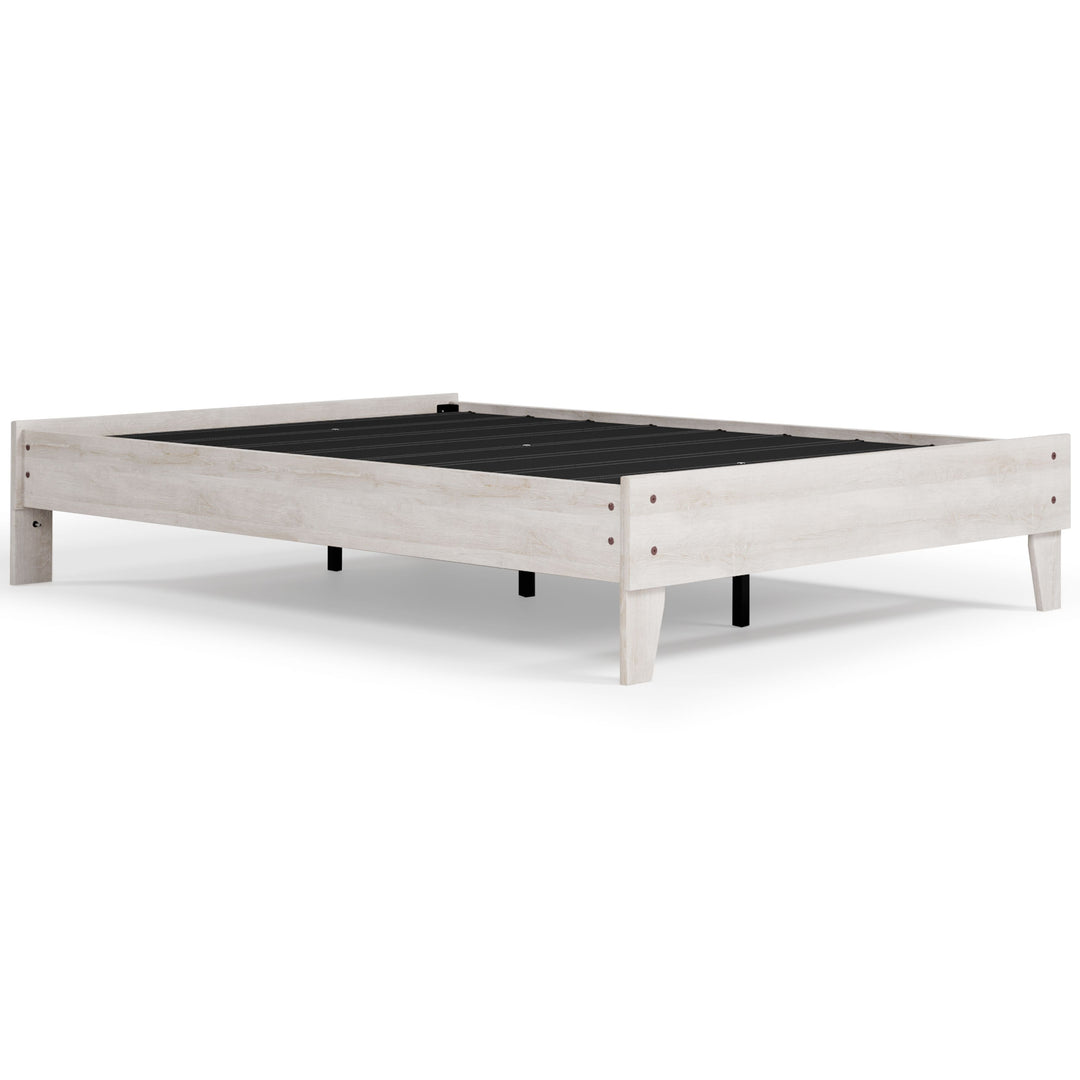 Shawburn - Full Platform Bed - Whitewash