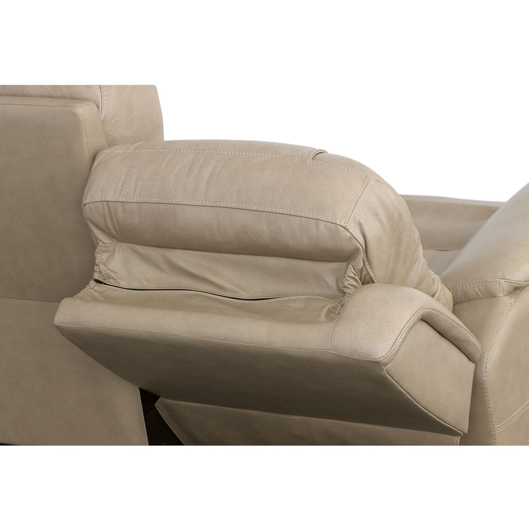 Flexsteel 1783-62PH-63301 Crew  Power Reclining Sofa With Power Headrests & Lumbar  Pebble