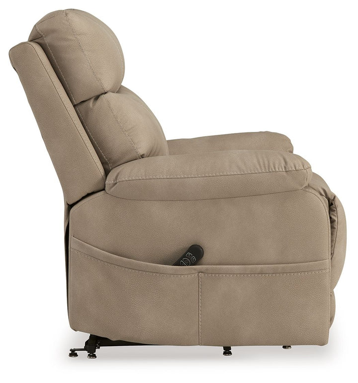 Next-Gen Durapella Power Lift Recliner with Dual Motors & Faux Leather Upholstery - Sand