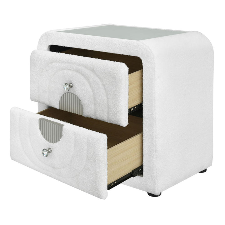 shelyn-nightstand-white-teddy-sherpa-chrome