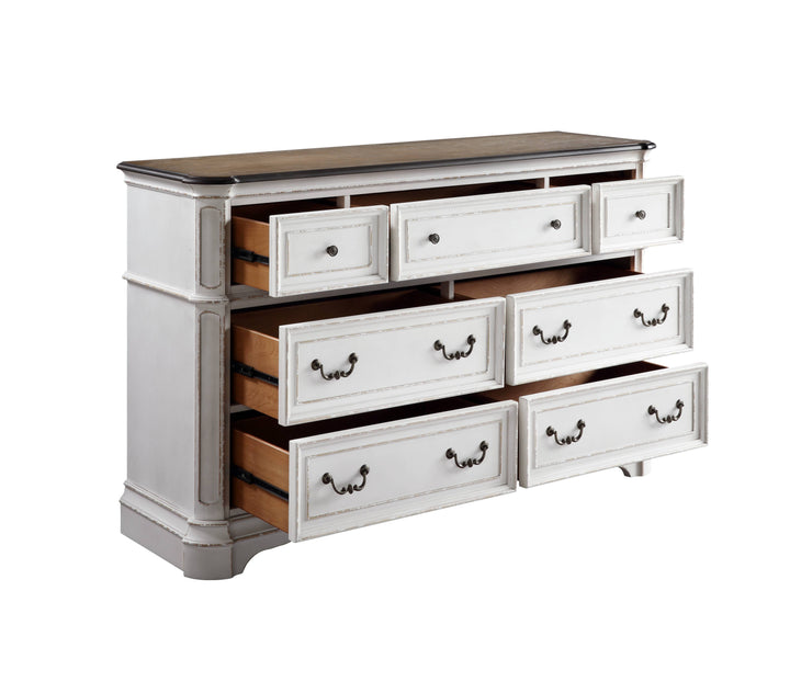 Florian - Dresser - Antique White & Oak