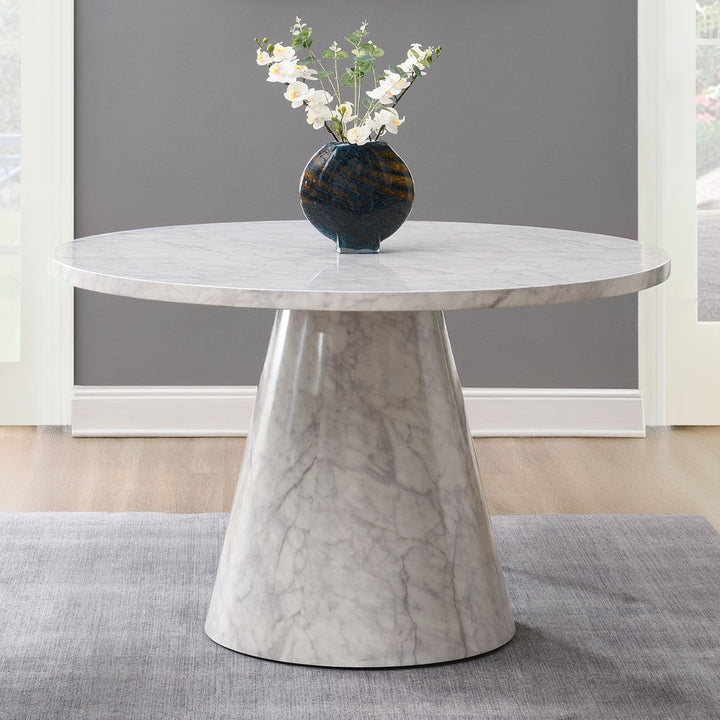 Kacey - Round Dining Table - Engineered Stone