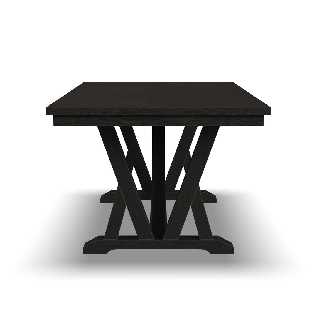 Flexsteel W1151-831 Lattice  Rectangular Dining Table  Dark Brown