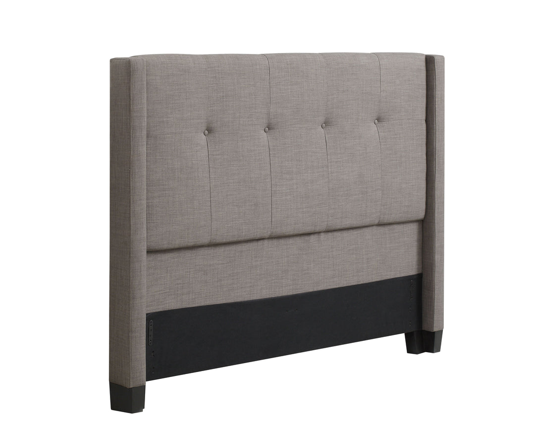 Modus Furniture 3Zh3L4Bh7 Madeleine Wingback Upholstered Headboard In Dolphin Linen