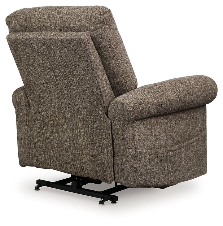 Aureta Power Lift Recliner with Heat and Massage in Next-Gen Nuvella™ Fabric - Charcoal