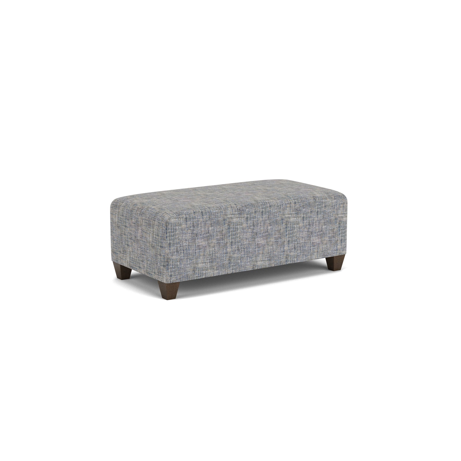 Cascade  Rectangular Cocktail Ottoman  Light Gray