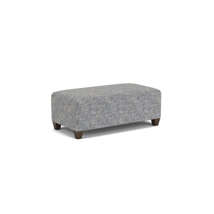 Cascade  Rectangular Cocktail Ottoman  Light Gray