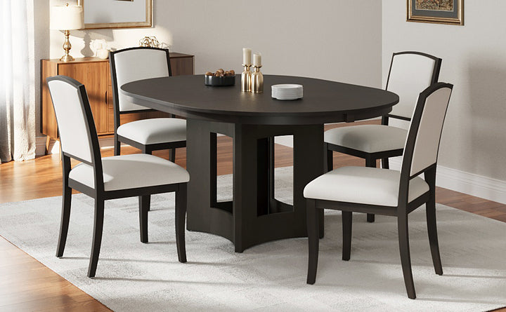farmhouse-extendable-round-dining-table-set-for-5-with-upholstered-chairs-and-16inch-removable-leaf-espresso-beige