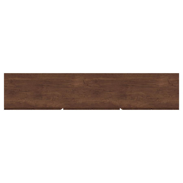 Trask - Wood TV Stand Media Console - Mango Brown