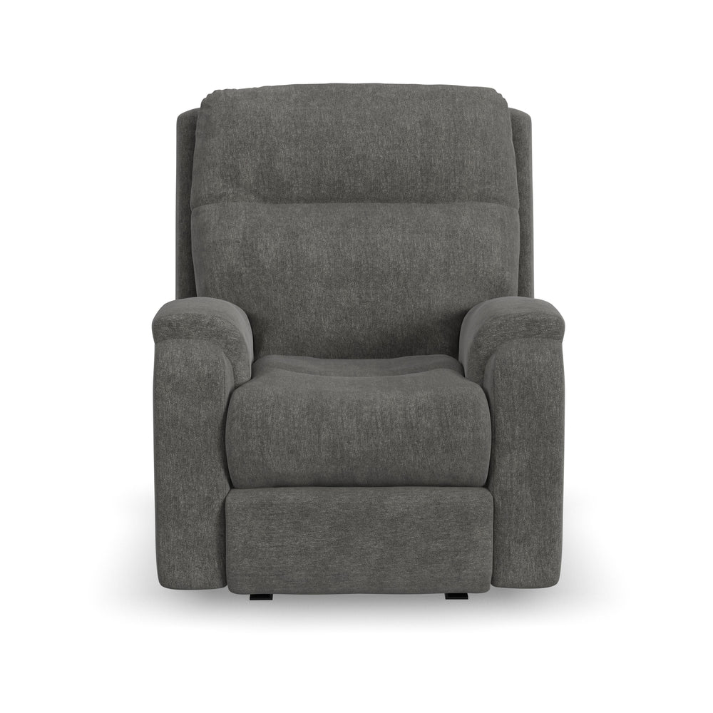 Penn Power Rocking Recliner With Power Headrest & Lumbar Dark Gray