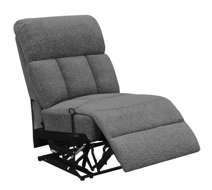 Coaster Furniture Bahrain - Upholstered Armless Recliner - Charcoal