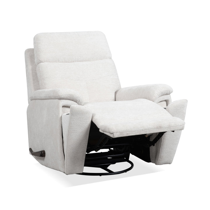 Refined Swivel Gliding Recliner Pearl