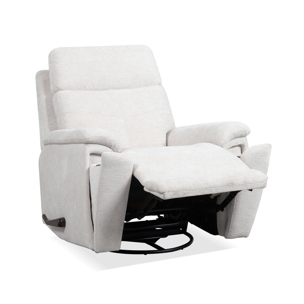 Refined Swivel Gliding Recliner Pearl