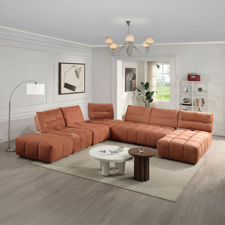 loanna-modular-loveseat-coral-red-linen