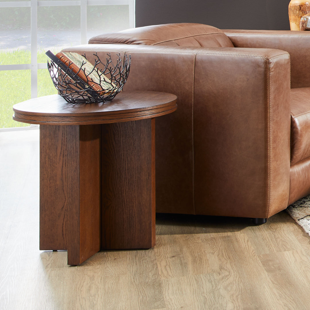 flexsteel-w1026-02-waterfall-round-end-table-brown