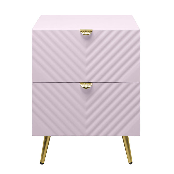 Gaines - Nightstand - Pink High Gloss