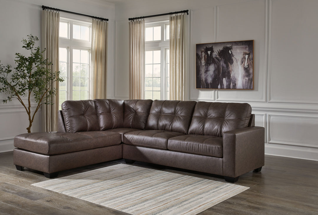 Barlin Mills - 2-Piece Sectional With Laf Corner Chaise - Umber by Ashley Furniture product image