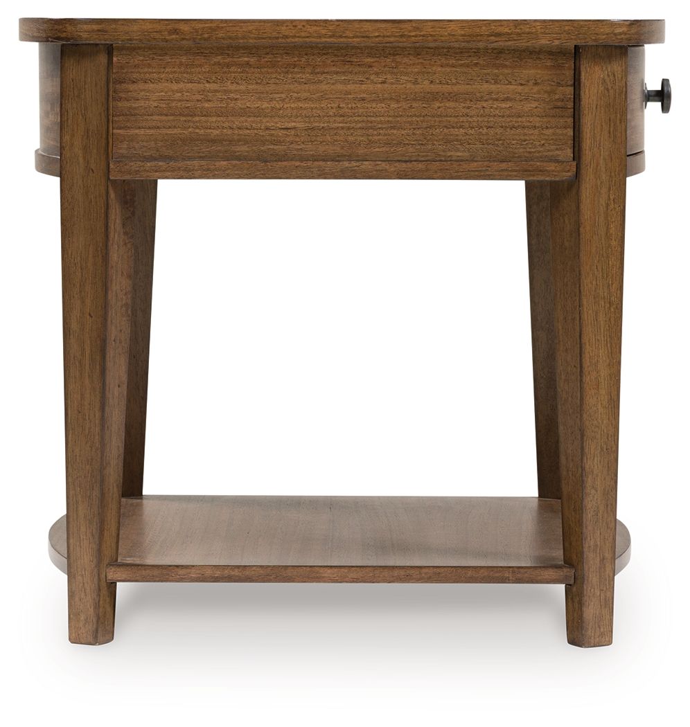 Burkbyer - Rectangular End Table - Brown by Ashley Furniture product image