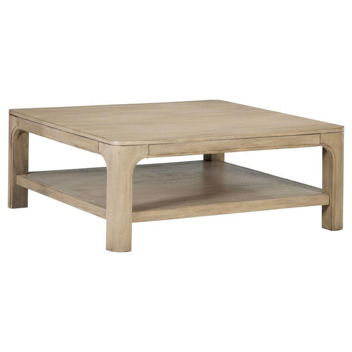 Solano - 2-Piece Square Coffee Table Set - Weathered Mango